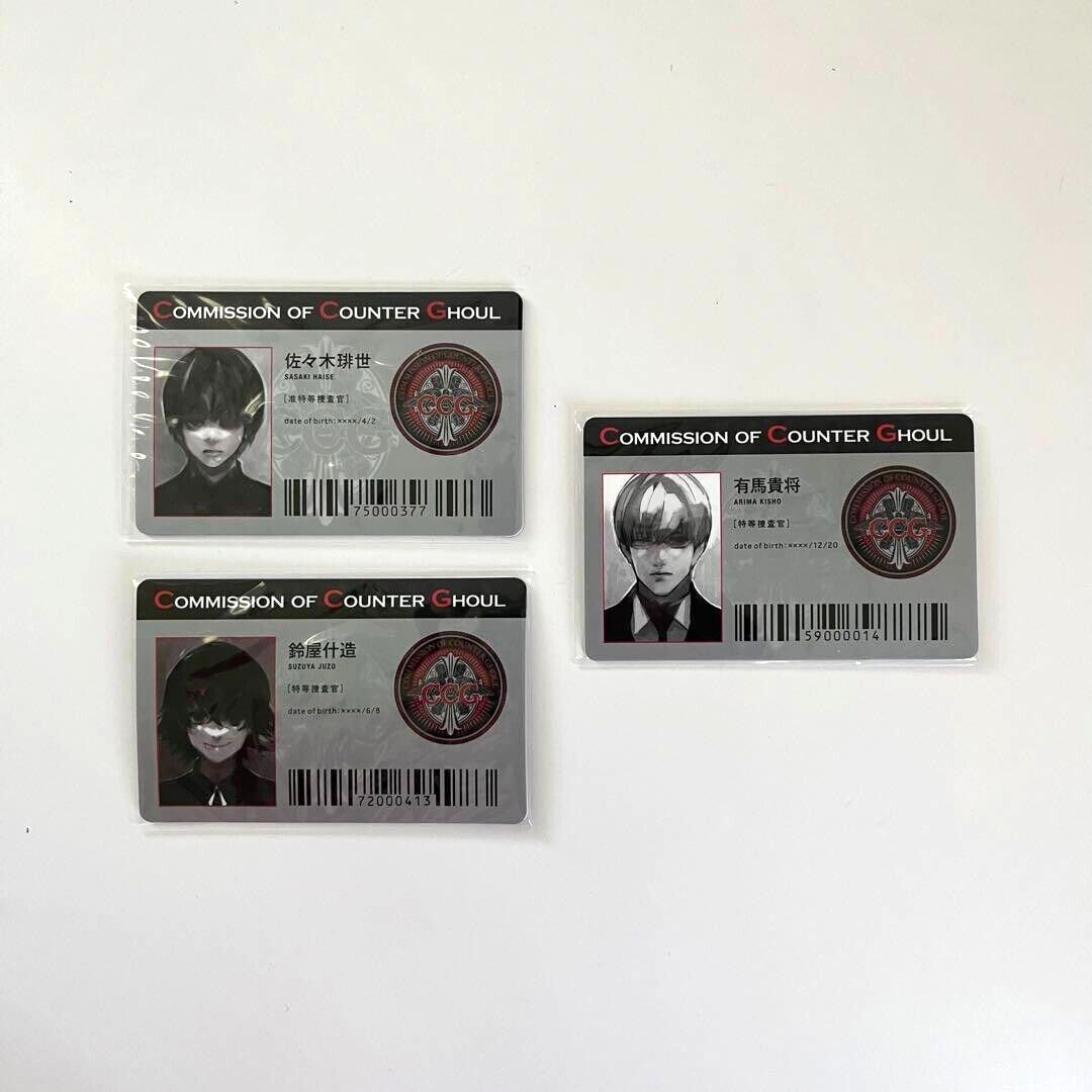 Tokyo Ghoul :re CCG Card ID Pass Haise Sasaki Kishou Arima Juzo