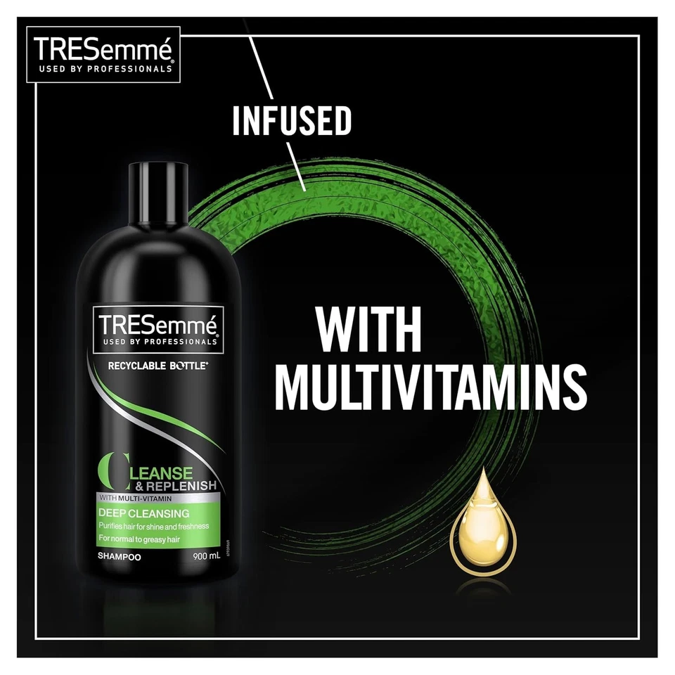 TRESemmé Replenish & Cleanse Shampoo & Conditioner Set, 900 ML /30.43 FL OZ Each - Image 4 of 4