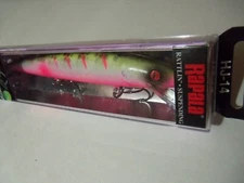 1 Rapala Husky Jerk Minnow Lure HJ14 VIPER Custom Paranoia GLOW NIP