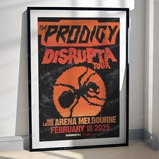 THE PRODIGY 2025 Melbourne Rod Laver Arena Large Art Merch Promo Poster Ultra