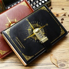 Secret Diary A5 PU Leather Writing Diary With Lock Vintage Notebook Diary Gift