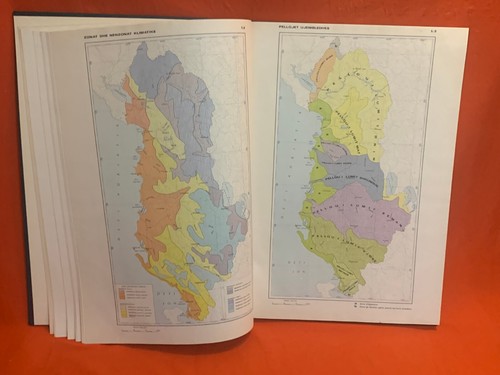 ALTES ALBANIEN BUCHALBUM-ATLAS KLIMATIK RPS SHQIPERISE-ALBANIEN KLIMAATLAS-1988 - Bild 12 von 23