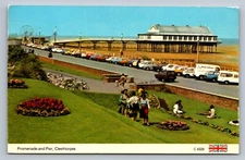 Postcard UK England Cleethorpes Promenade and Pier Chrome  L756