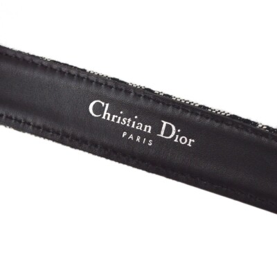 Christian Dior Trotter Belt Black RI0012 #75 192543 | eBay