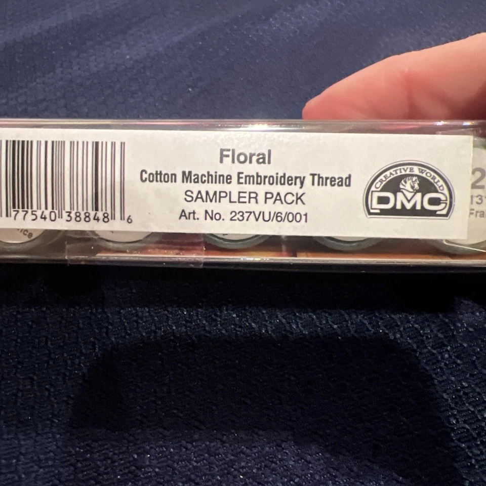 DMC Floral Cotton Machine Embroidery Thread Sampler Pack FRENCH NEW - Image 4 of 4