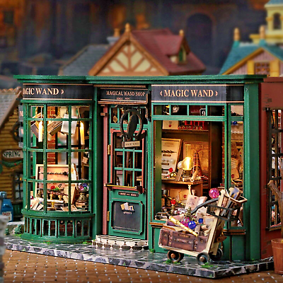 ZYLEGEN Harry Potte Book Nook Kit Building Sets, Miniature Kit Bookshelf  Decor,Collectible Diorama Display House with Workshop, Home Décor Idea for