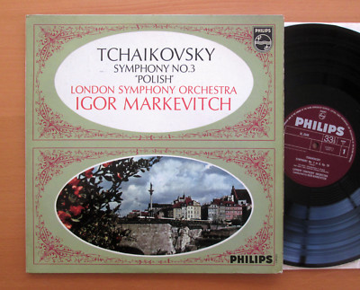 AL 3549 Tchaikovsky Symphony no. 3 Igor Markevitch NM/EX Philips Plum Mono