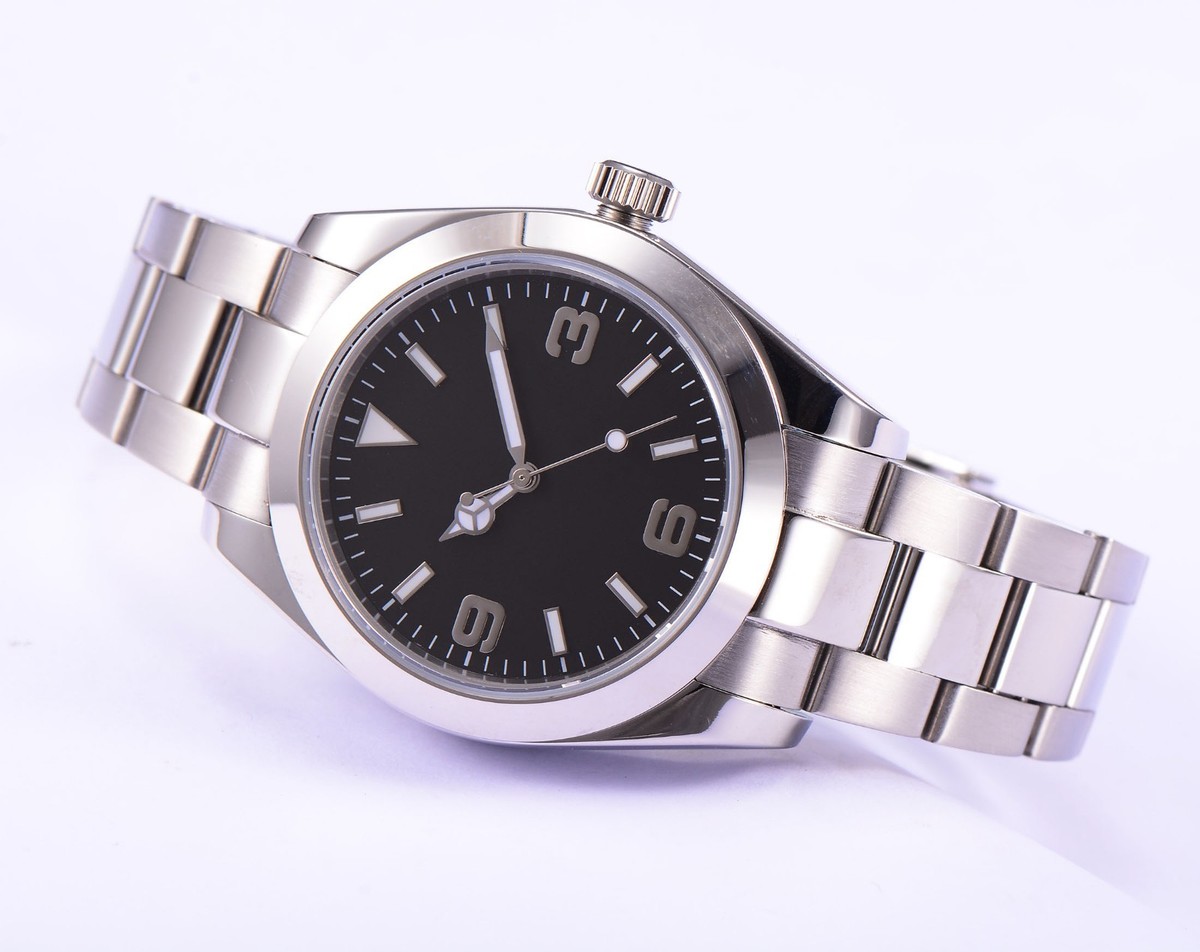40mm Parnis Automatic Mechanical Men Casual Watch Stainless Case