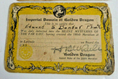 Imperial Domain of the Golden Dragon 180th Meridian Crossing | eBay