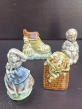 Wade Whimsies Nursery Rhyme Characters Set of 4 incl Humpty Dumpty & Jack Horner