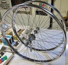 Pre/Postwar Hawthorne Style Chrome 26 Inch Balloon Tire Bicycle F & R Wheel set