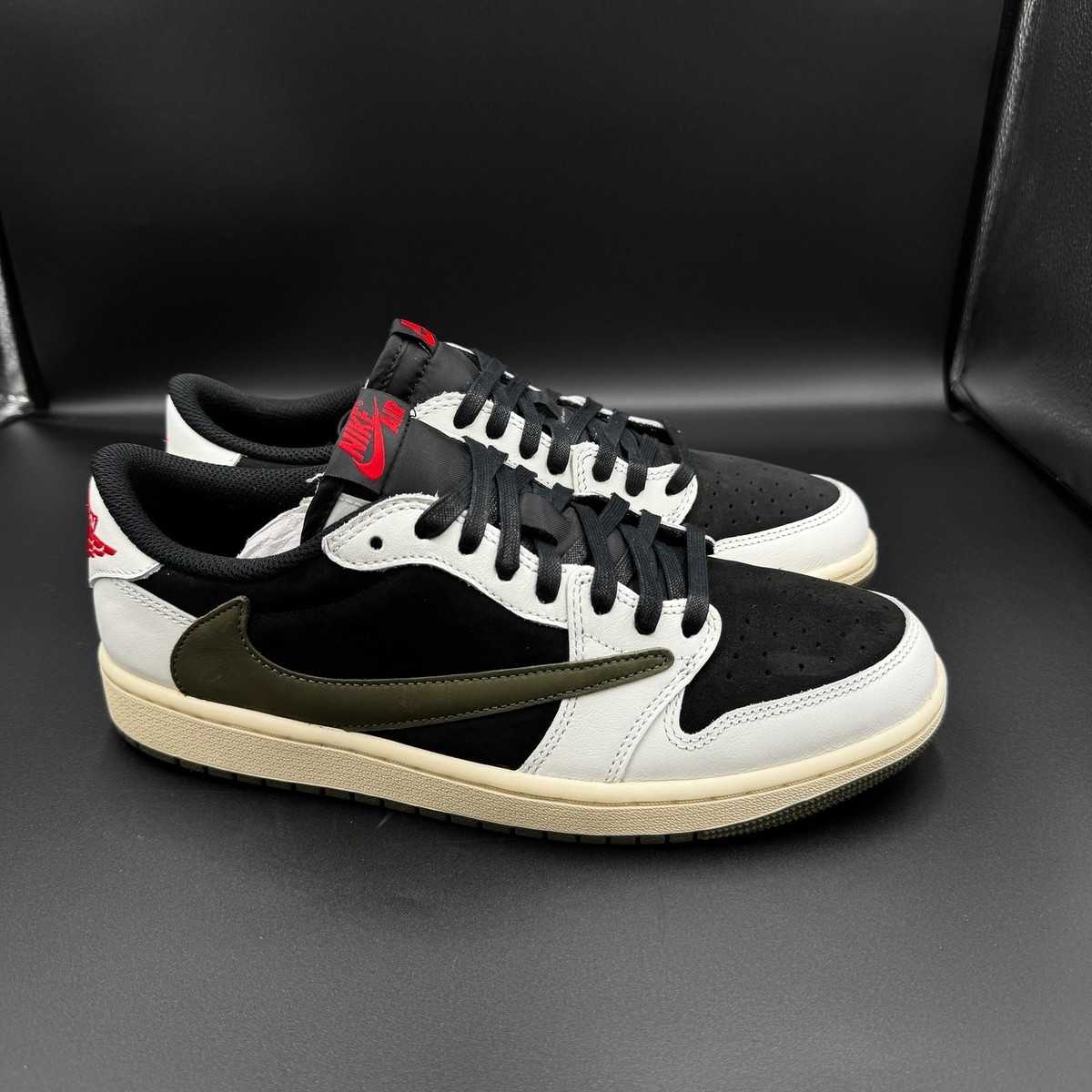 Jordan 1 Retro Low OG SP Travis Scott Olive (Women's) Sz 10.5W/9M