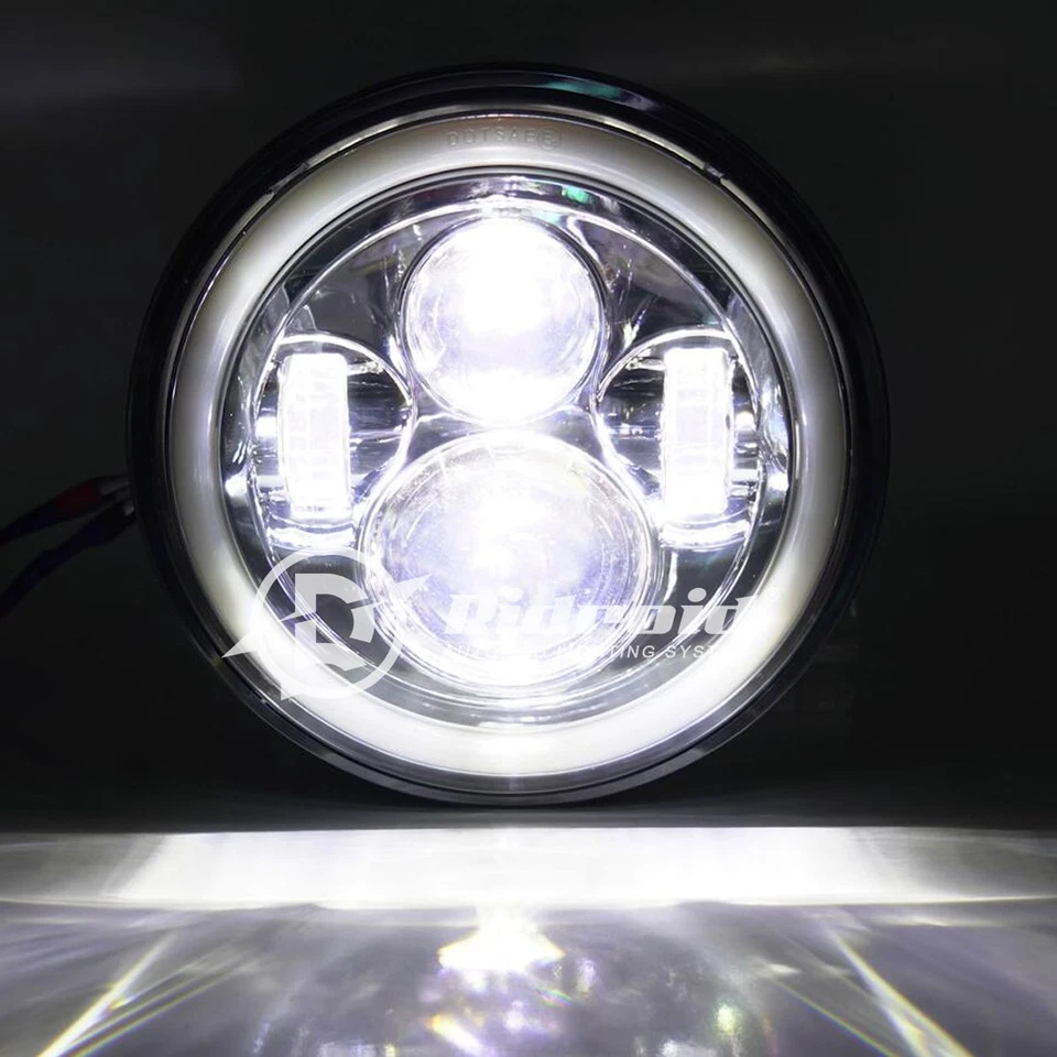 7" Inch LED Headlight Hi-Lo For Harley Davidson Street Glide Special FLHXS FLHX Foto 4 de 4