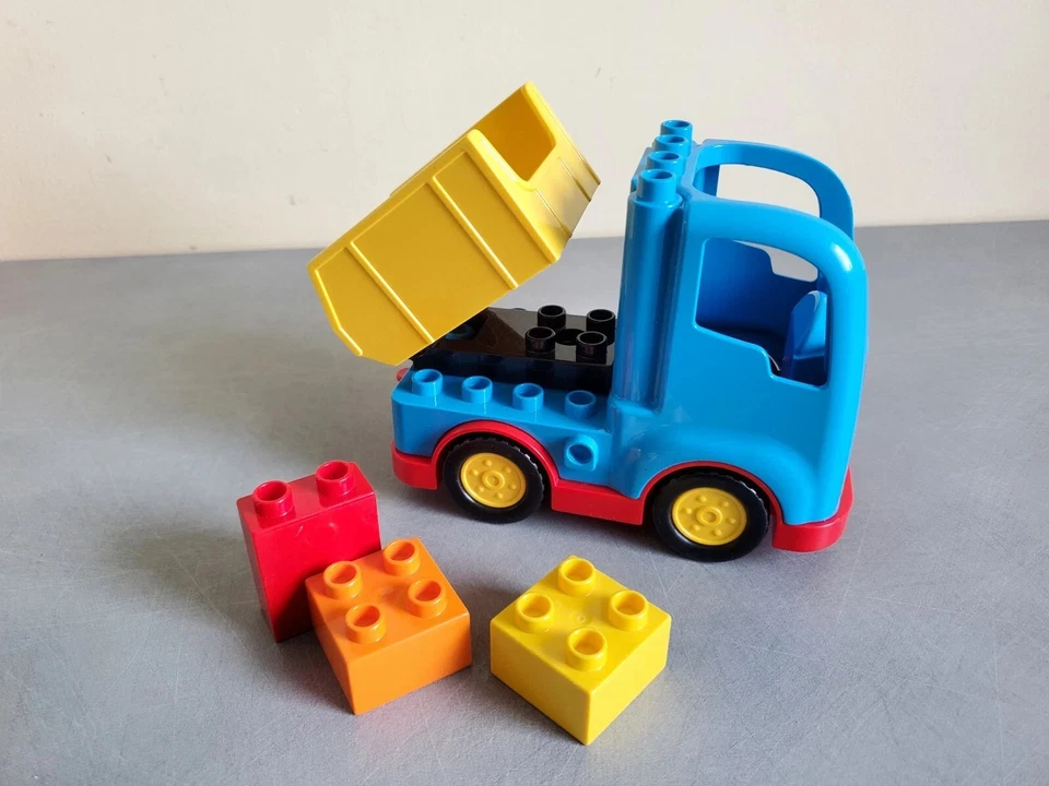 Lego Duplo 10529 Camion Benne + Radio + Maison + Conducteur Truck Chantier 2014 - Photo 3/4