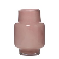 INNA-Glas Dekovase Nariner, Aus Glas, Altrosa, 25Cm, Ø17Cm
