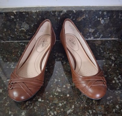 Women's Life Stride Soft System Comfort Support Flex Brown Excellent ConUS 9.5M 