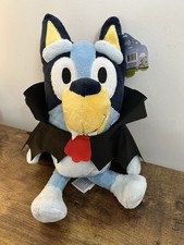 Bluey Halloween Vampire Plush Halloween Greeter NWT 9.5" Sitting 12" Stuffed Toy