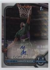 2021 Bowman U Chrome Prospect Silver Wave Refractor /199 Yannick Nzosa Auto 0ud4