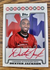 2008 Topps NFL Rookie Premier Autographs Red Ink #RPA-DJA Dexter Jackson  Bucs