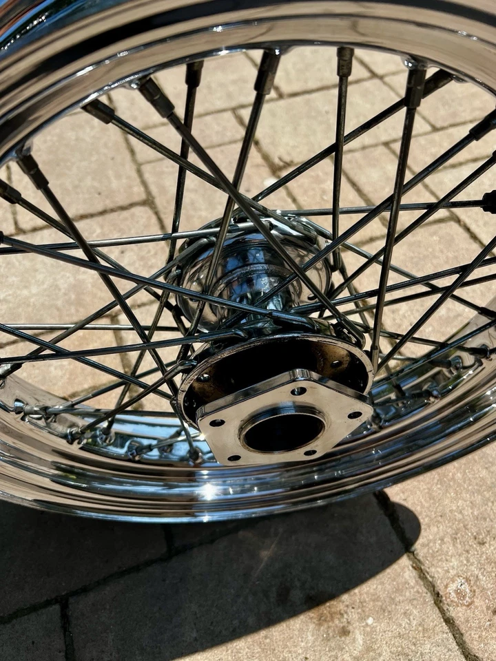 Harley EVO Vorderrad 16 Zoll , Laufrad, Felge, Speichenrad 16x300 - Bild 4 von 4