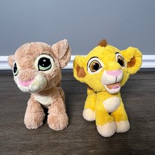 Disney Simba  Nala Plush Set Lion King Stuffed Animals Kids Toy 10"