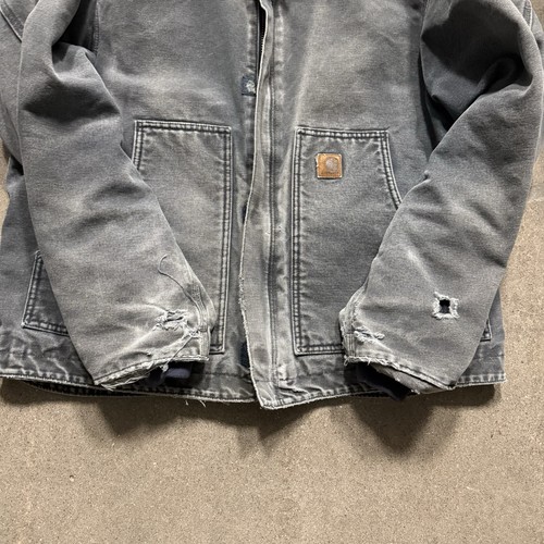 Vintage Carhartt Detroit Jacket J164 PTL Sherpa Lined Petrol Size Men's Large by Carhartt, Size L, $140 - Photo 7