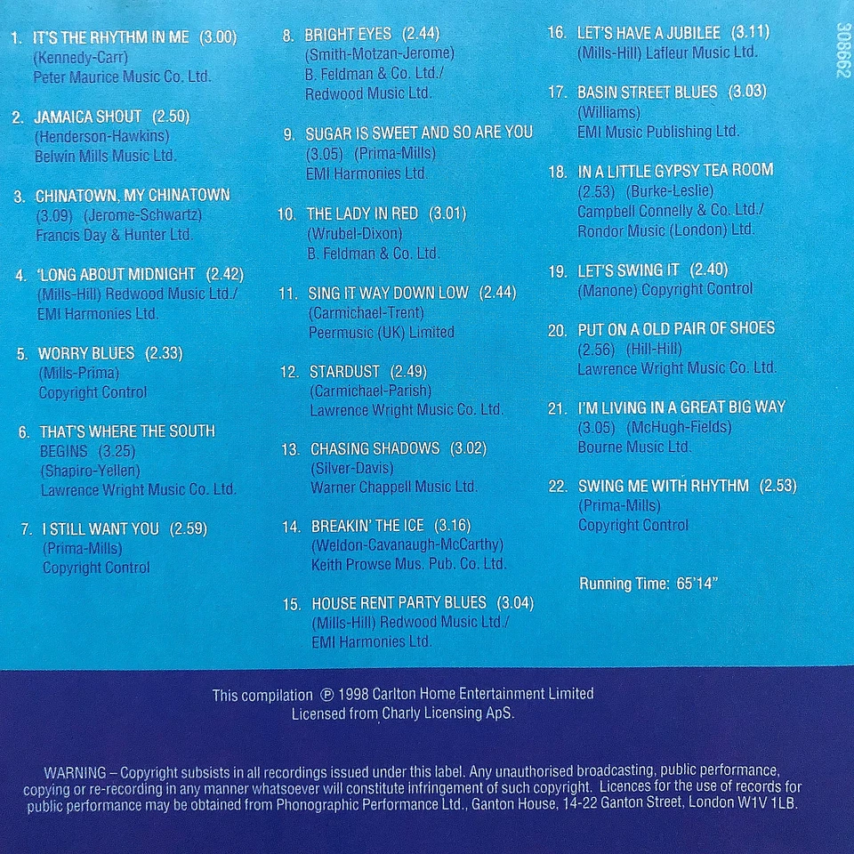 Louis Prima And His New Orleans Gang: Rhythm Man! - 22 track CD - 1934-1935 - Image 3 of 4