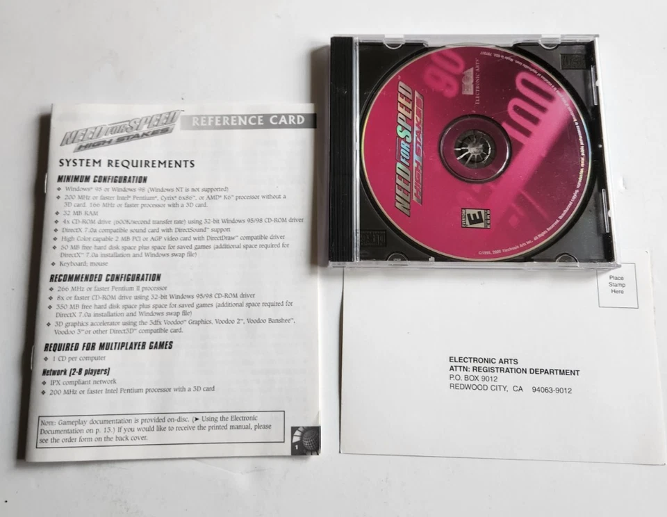 Need For Speed: High Stakes - JUEGO CD-ROM PC - De colección 2000 CAJA GRANDE Foto 3 de 3