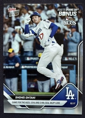 2025 Topps Now Shohei Ohtani 3 HR Game Road to Opening Day Bonus Card ODB23 SP