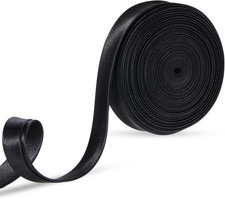 197 Inches Corset Ribbon Laces Elegant Black Straps for Dress Adjustable Fit Sat