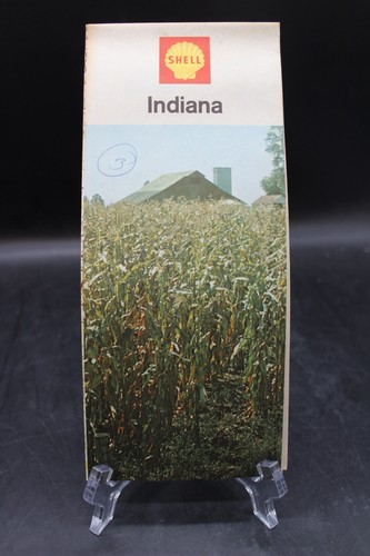 Vintage Shell Gas Station 1964 Edition Indiana State Highway Road Map