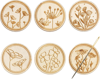 6 StüCk Blumen Magnetischer Nadelhalter Retro Bemalter Magnetischer Nadelhalter