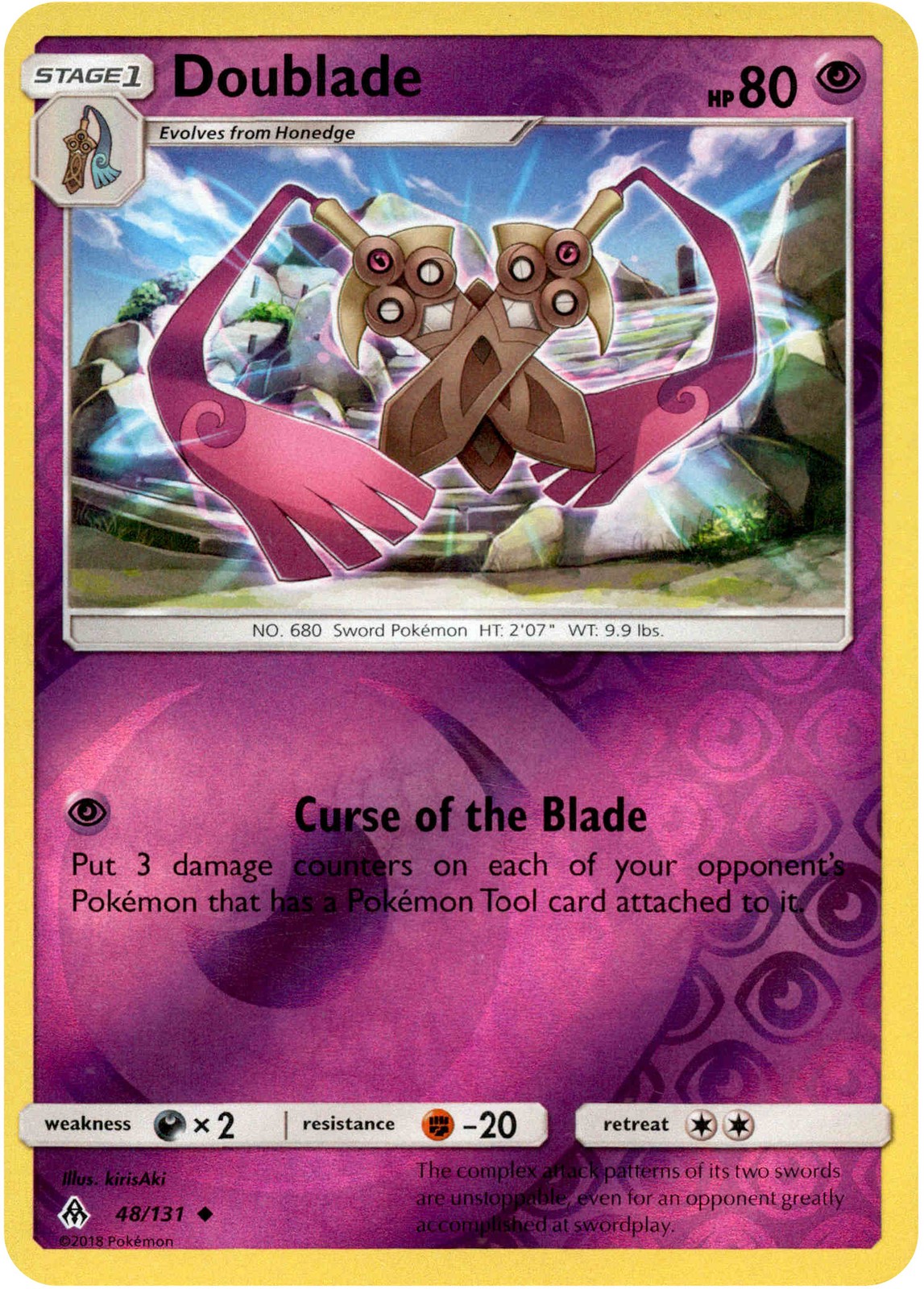 Doublade - 48/131 - Forbidden Light - Reverse Holo