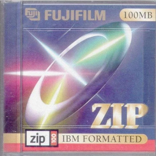 FUJIFILM 100Mb Zip Disk IBM Formatted - Jewel Case - NEW & SEALED - A