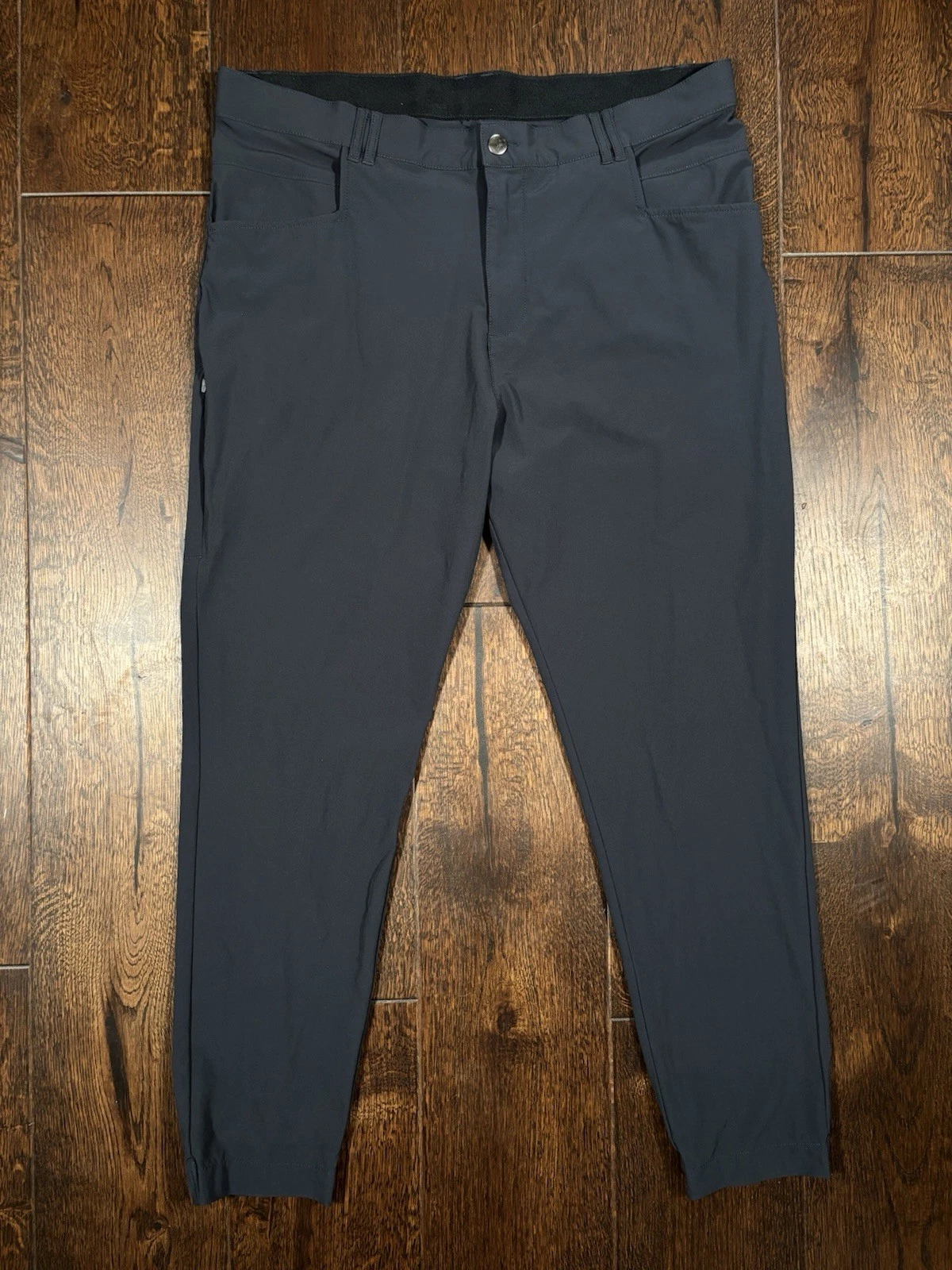 BYLT Premium Basics Ace Jogger Pants Men's W38 Charcoal Stretch Nylon Athleisure