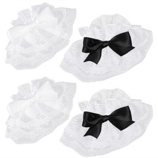 2 paia di bellissimi polsini in pizzo, accessori Lolita, guanti corti da donna