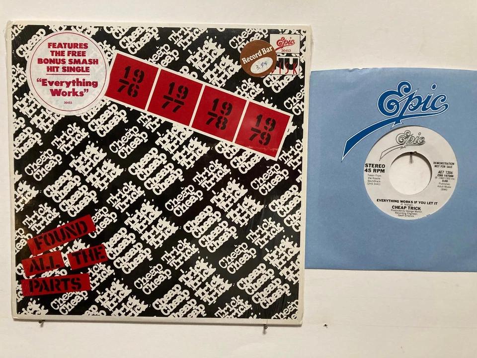 Cheap Trick – Found All The Parts EP - 1980 - w/ bonus 45 - EX/EX - Image 3 of 3