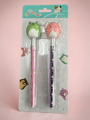 Brand New Squishmallow 2 Pen Stylos -  Pack