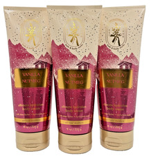 Bath  Body Works Lot of 3 Tubes Aromatherapy Vanilla Nutmeg Body Cream Lotion 8