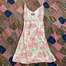 Reformation Size 2 Floral Wrap Mini Dress Pink Peonies