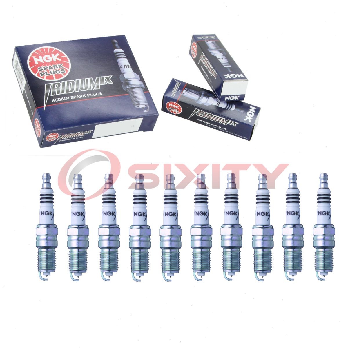 10 pc NGK Iridium IX Spark Plugs for 1999-2019 Ford E-350 Super Duty 6.8L sm