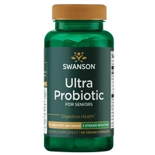 Swanson Ultra Probiotic for Seniors 15 Billion Cfu 60 Veggie Capsules