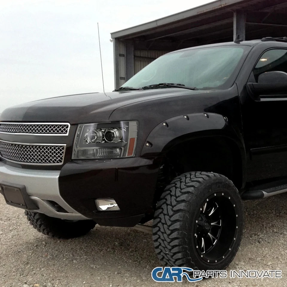 Fits 2007-2013 Avalanche Tahoe Suburban Smoke Projector Headlights LED Bar Lamps Foto 4 de 4