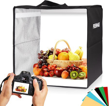 Light Box Photography, 12In X 12In Photo Box, Photo Booth, Portable Folding Phot