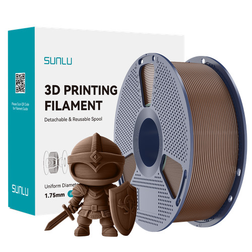 Sunlu Pla Plus Filament For Most FDM 3D Printer 1 Kg Spool (2.2lbs) coffee brown