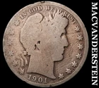 1901-S Silver Barber Half Dollar-Semi Key Better Date No Reserve #i4603