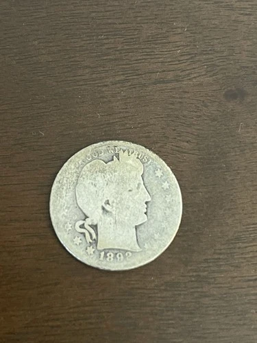 1892 S Barber Quarter AG/G