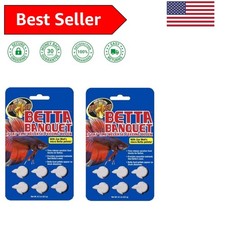 Balanced Nutrition for Bettas: 2 Pack of Time-Release Feeding Blocks 6 Count 