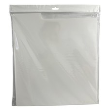 White Plastic Record Dividers 12 1/2 x 13 7/8 Tall for 12" LP Vinyl 33 RPM