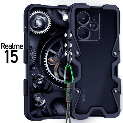 For Realme 15 Pro / Realme 15 Metal Aluminum bumper Shockproof Screw Phone Case